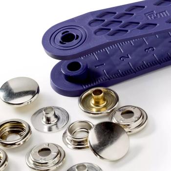 Preview: Prym Nähfrei-Druckknopf "Sport & Camping", 15mm, silberfarbig 390201 Preview: Prym Nähfrei-Druckknopf "Sport & Camping", 15mm, silberfarbig 390201